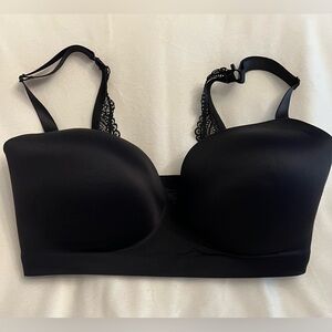 Soma Black Convertible Strapless Lace-Back T-Shirt Bra